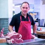 Cardiff Central Market butcher